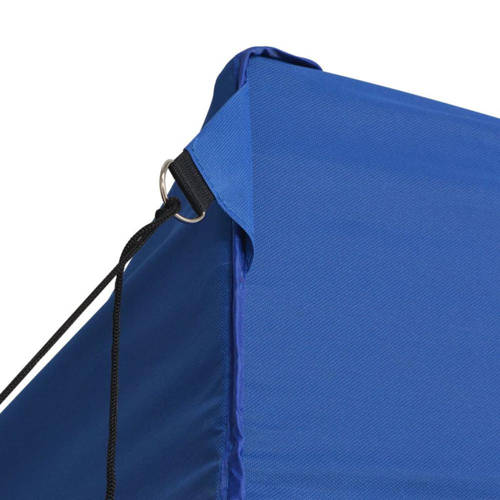 vidaXL Professional Folding Party Tent with 4 Sidewalls 118.1"x236.2" Steel Blue, 48865. Picture 6