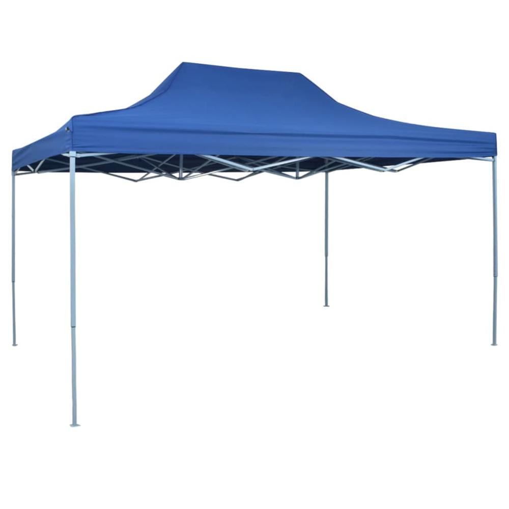 vidaXL Professional Folding Party Tent 118.1"x157.5" Steel Blue, 48889. Picture 1