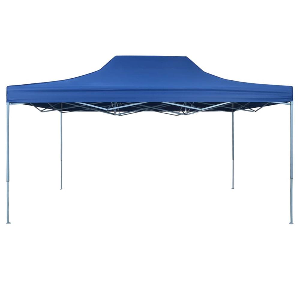vidaXL Professional Folding Party Tent 118.1"x157.5" Steel Blue, 48889. Picture 2