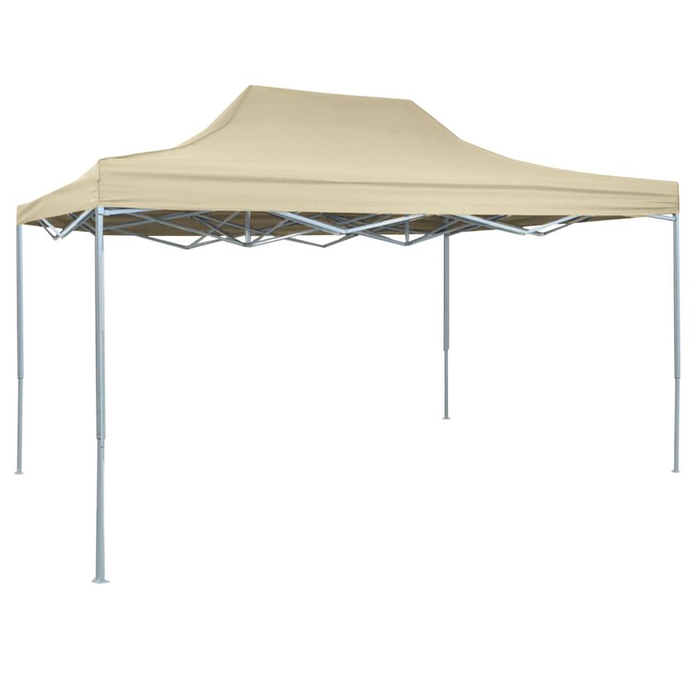 vidaXL Professional Folding Party Tent 118.1"x157.5" Steel Cream, 48892. Picture 1