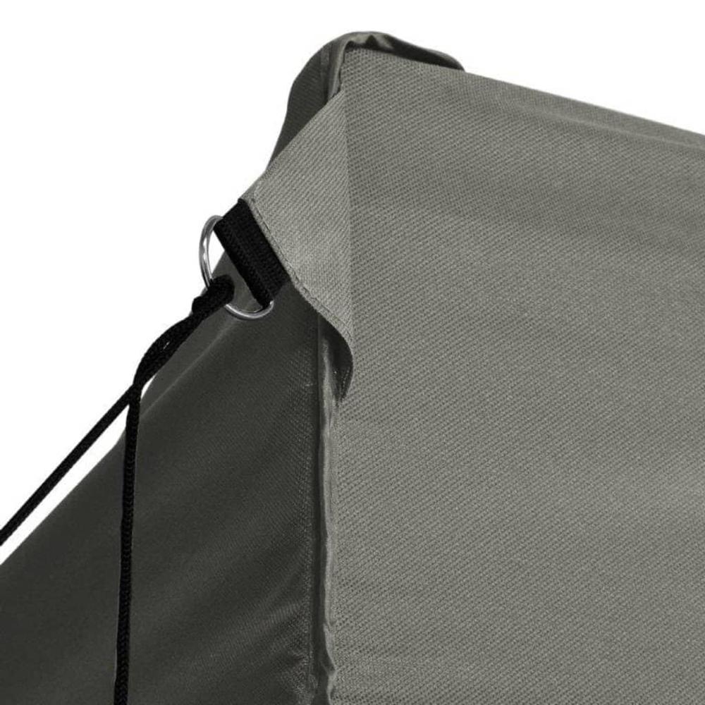 vidaXL Professional Folding Party Tent with 4 Sidewalls 118.1"x157.5" Steel Anthracite, 48897. Picture 6