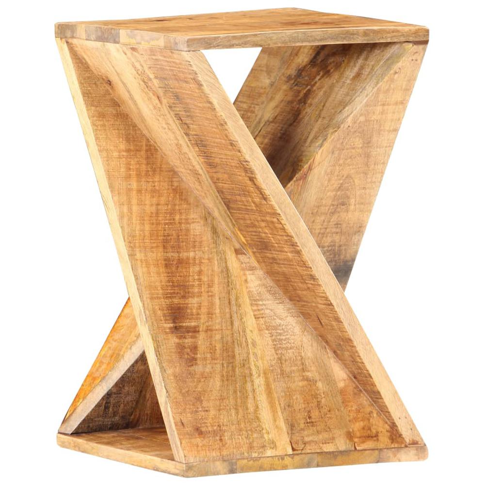 Side Table 13.8"x13.8"x21.7" Solid Mango Wood. Picture 5