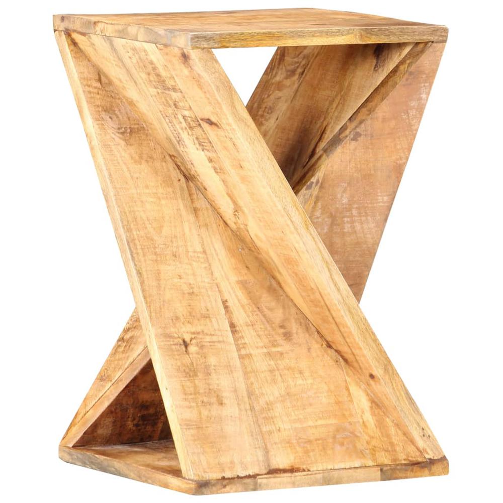 Side Table 13.8"x13.8"x21.7" Solid Mango Wood. Picture 6