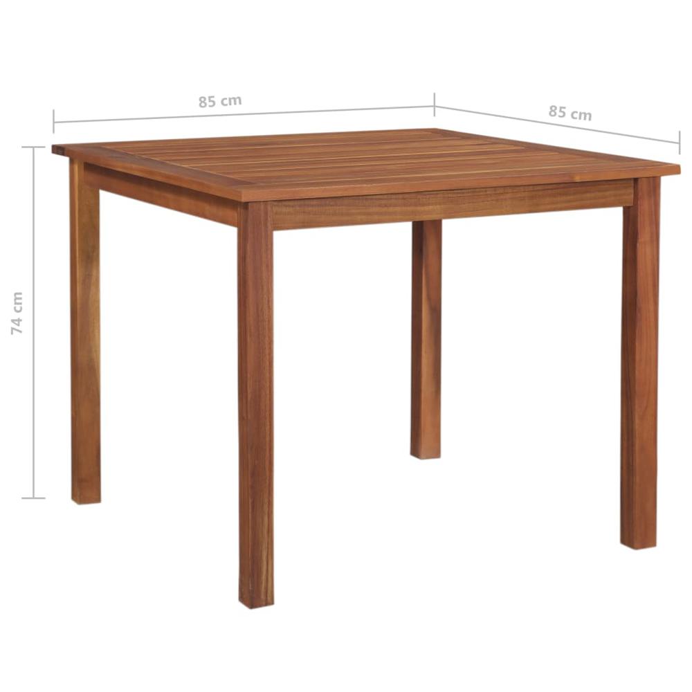 Patio Table 33.5"x33.5"x29.1" Solid Acacia Wood. Picture 3