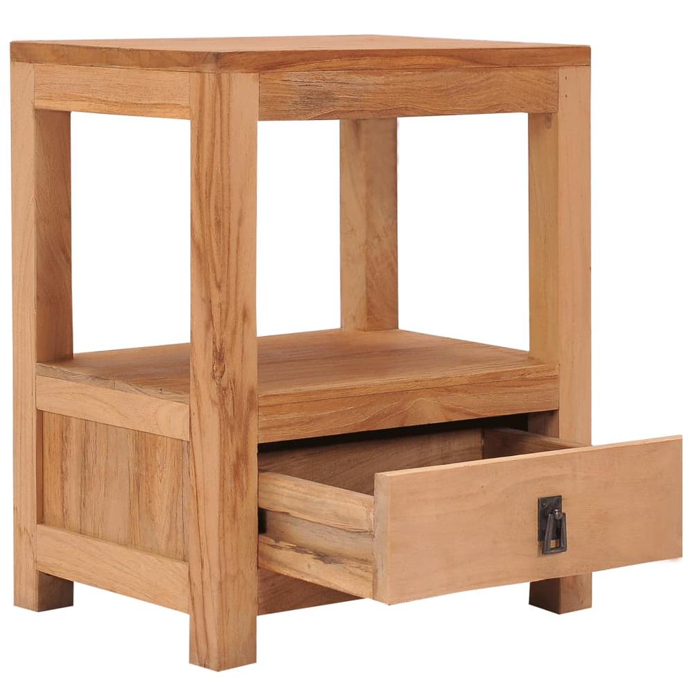 Bedside Cabinet 15.7"x11.8"x19.7" Solid Wood Teak. Picture 1