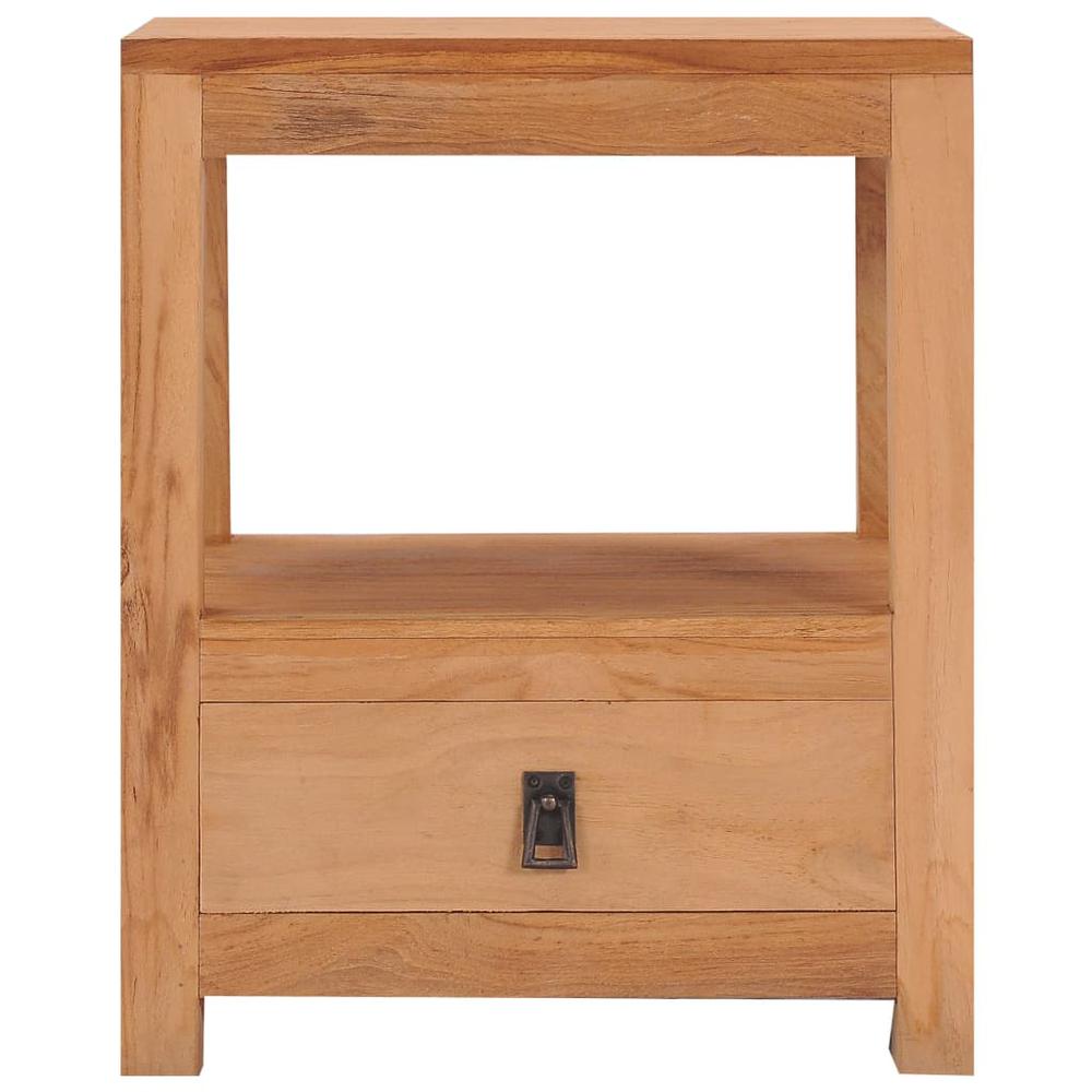 Bedside Cabinet 15.7"x11.8"x19.7" Solid Wood Teak. Picture 2