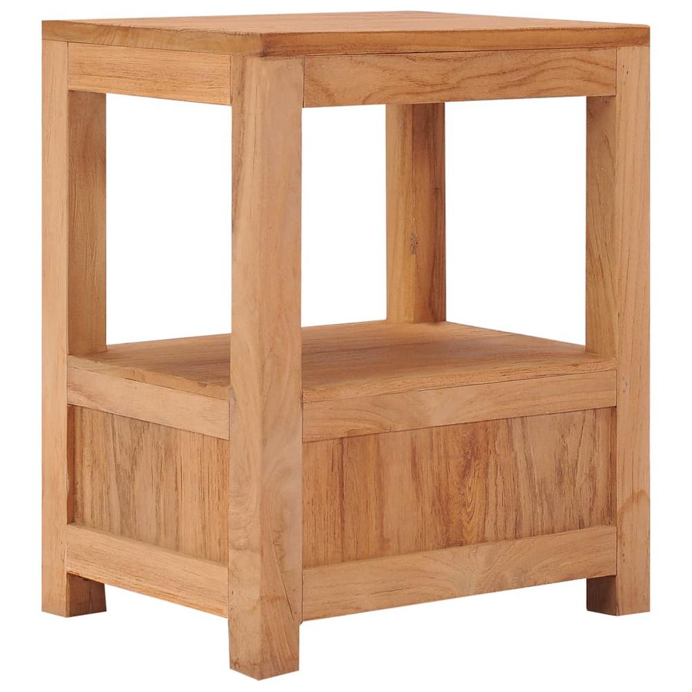 Bedside Cabinet 15.7"x11.8"x19.7" Solid Wood Teak. Picture 4