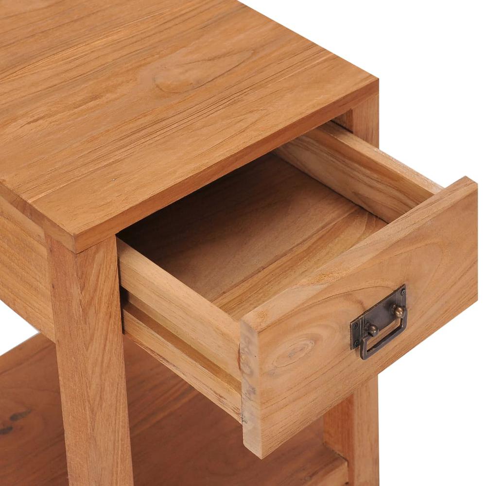Bedside Cabinet 13.8"x13.8"x19.7" Solid Wood Teak. Picture 3