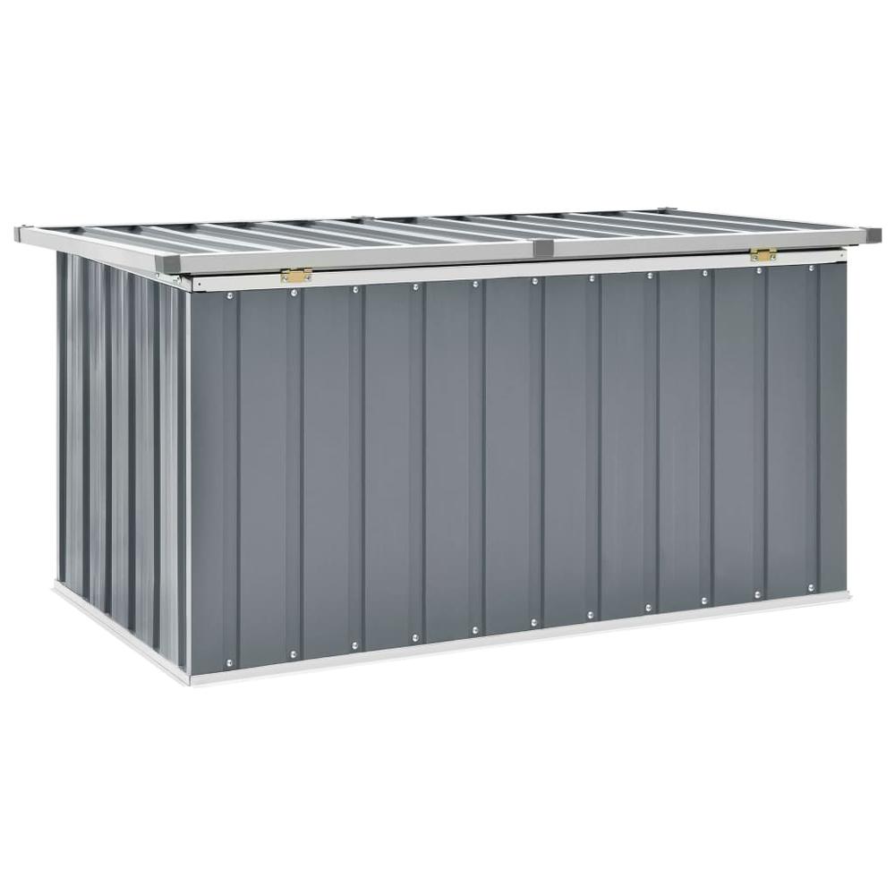 vidaXL Patio Storage Box Gray 50.8"x26.4"x25.6". Picture 5