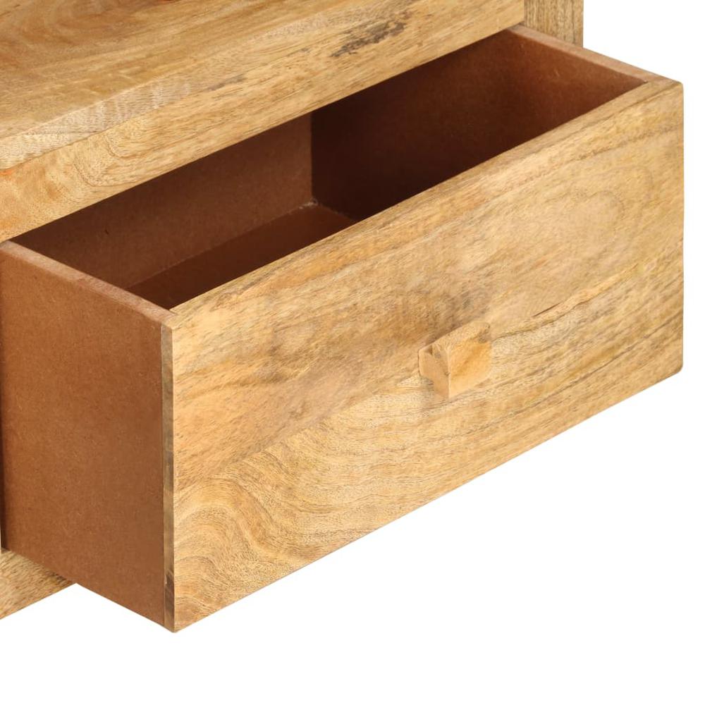 vidaXL TV Cabinet 55.1"x11.8"x12.6" Solid Mango Wood. Picture 5