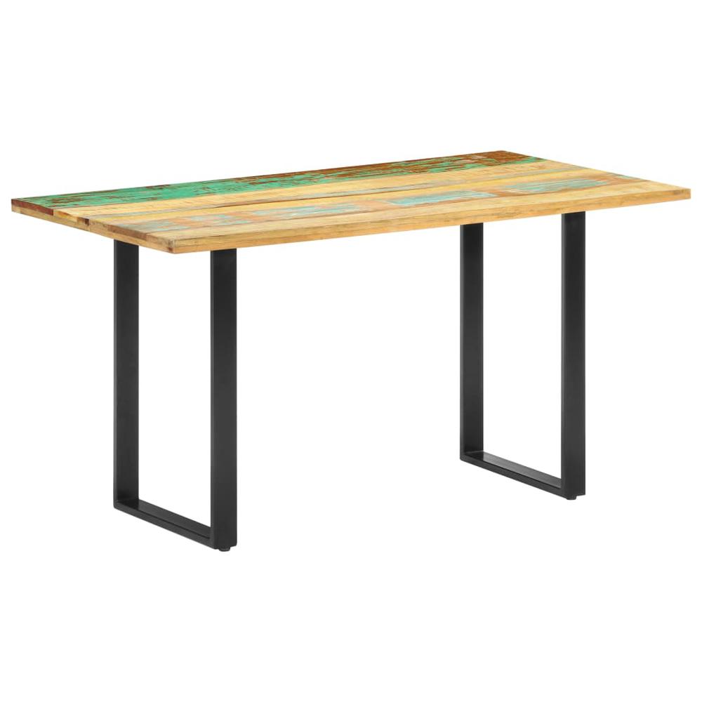 vidaXL Dining Table 55.1"x27.6"x29.9" Solid Reclaimed Wood, 285834. Picture 9
