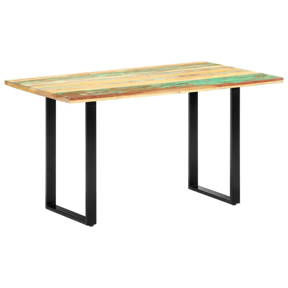 vidaXL Dining Table 55.1"x27.6"x29.9" Solid Reclaimed Wood, 285834. Picture 10