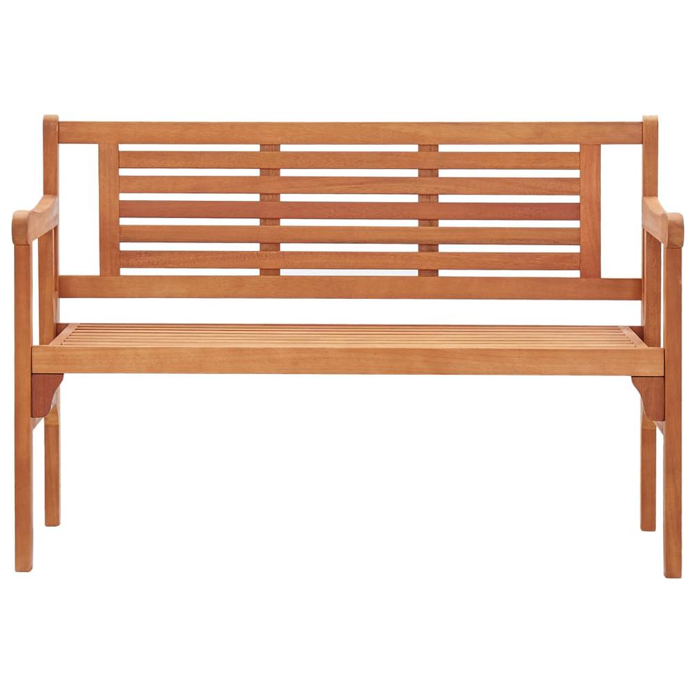 Foldable Patio Bench 47.2" Solid Wood Eucalyptus. Picture 2