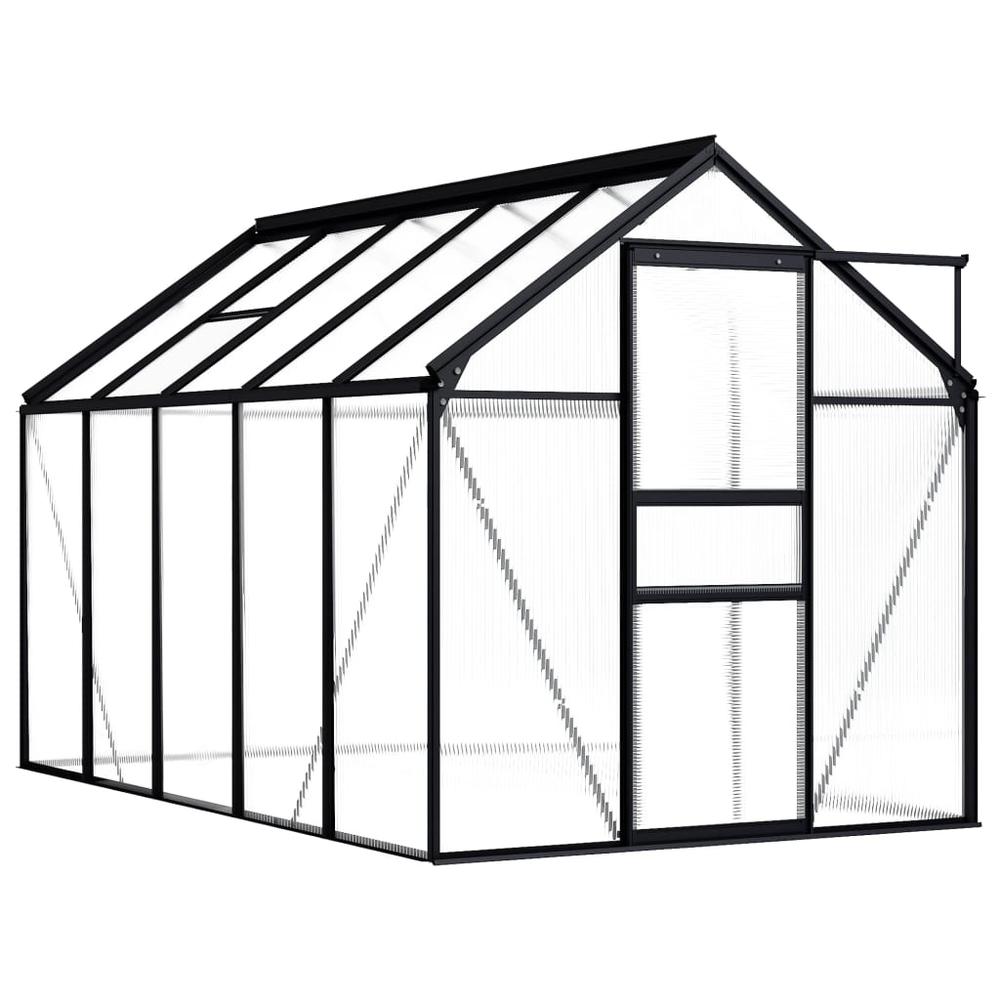 Greenhouse Anthracite Aluminum 63.4 ftÂ². Picture 6