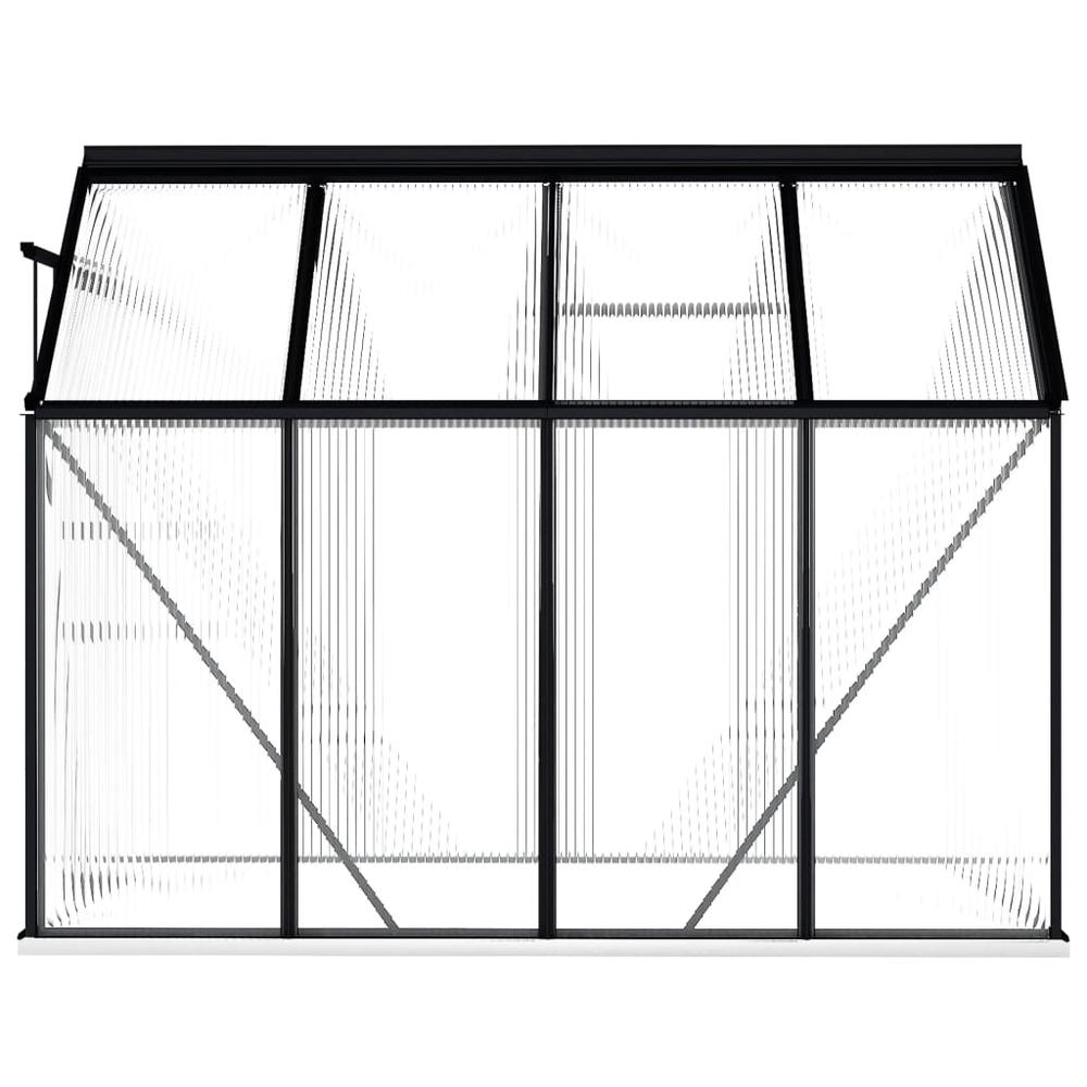Greenhouse with Base Frame Anthracite Aluminum 51.1 ftÂ². Picture 3