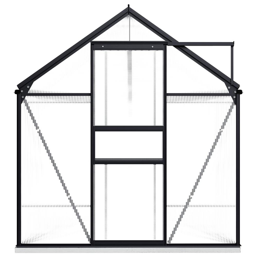 Greenhouse with Base Frame Anthracite Aluminum 75.7 ftÂ². Picture 1