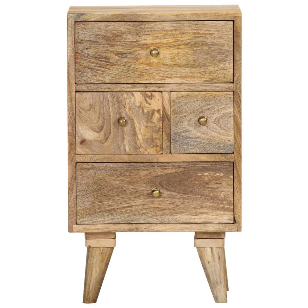 Bedside Cabinet 14.2"x11.8"x23.6" Solid Mango Wood. Picture 1