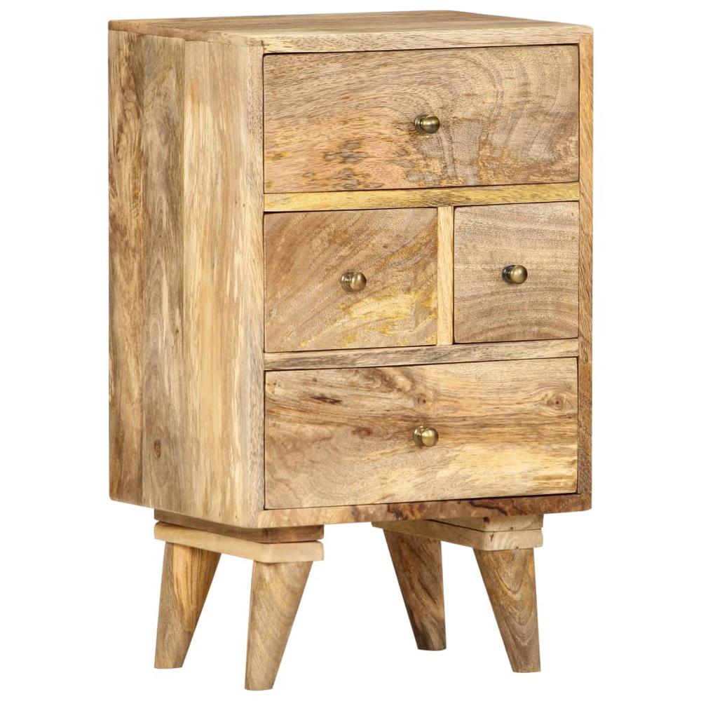 Bedside Cabinet 14.2"x11.8"x23.6" Solid Mango Wood. Picture 10