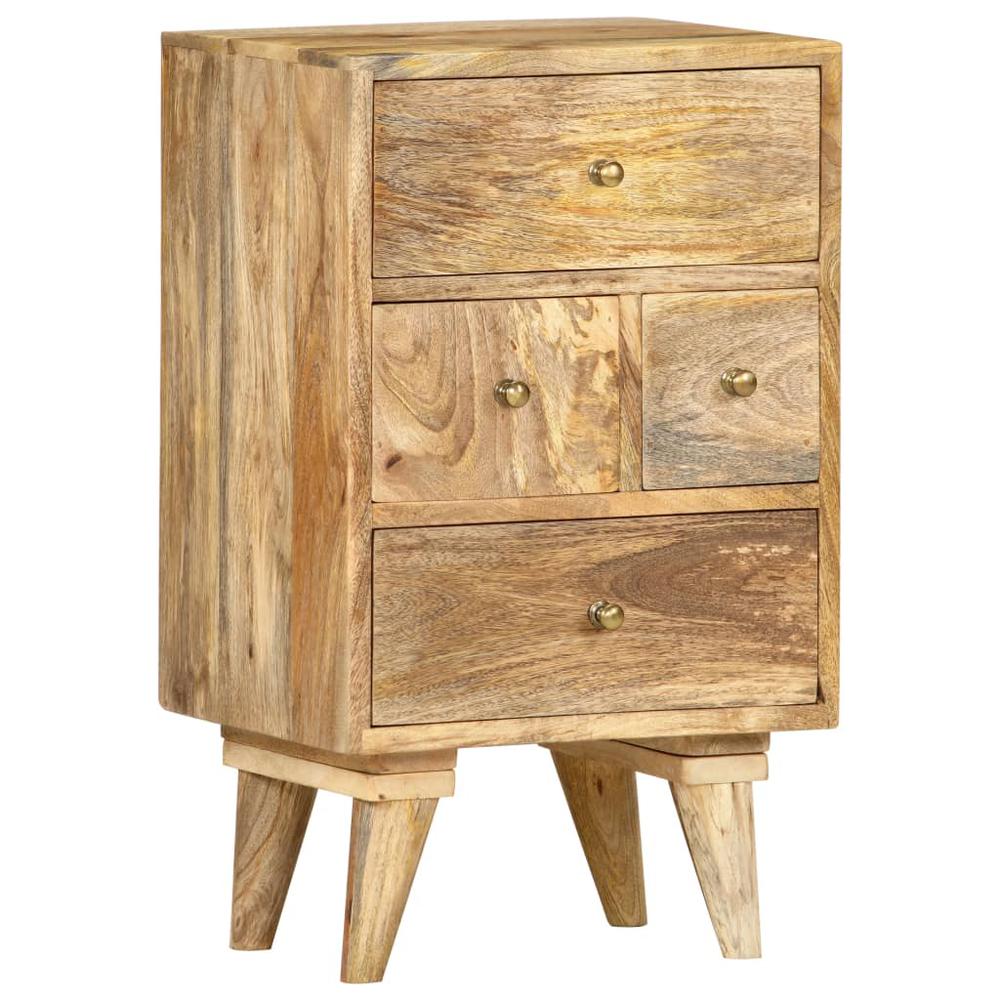 Bedside Cabinet 14.2"x11.8"x23.6" Solid Mango Wood. Picture 11