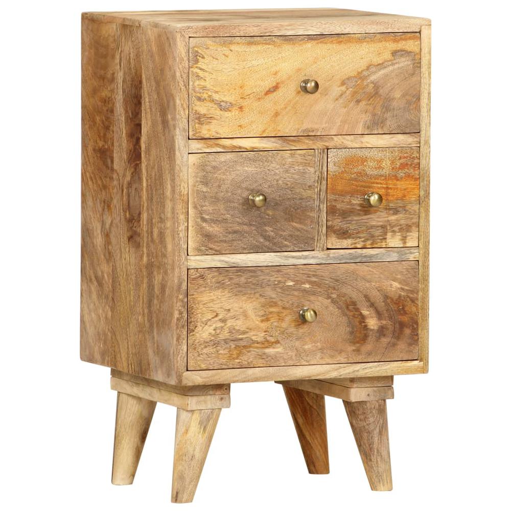 Bedside Cabinet 14.2"x11.8"x23.6" Solid Mango Wood. Picture 8