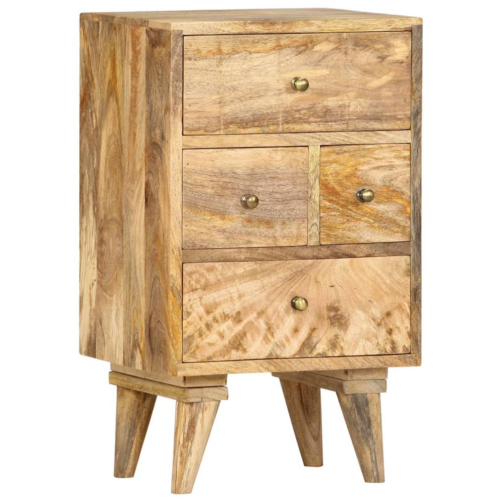 Bedside Cabinet 14.2"x11.8"x23.6" Solid Mango Wood. Picture 9