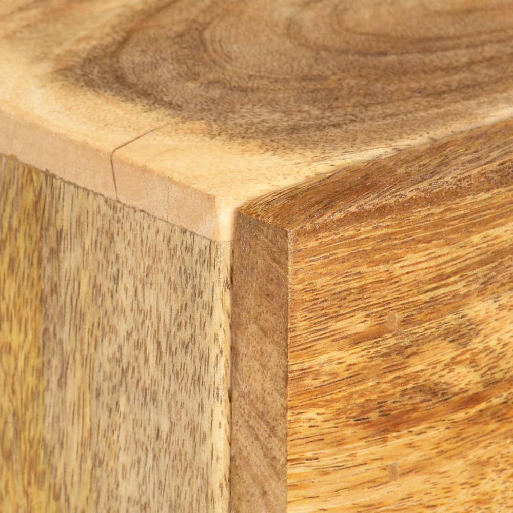vidaXL Bedside Cabinet 15.7"x11.8"x19.7" Solid Mango Wood, 286124. Picture 6