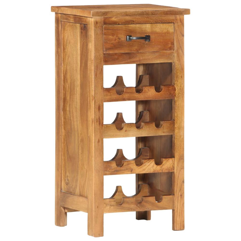 vidaXL Wine Cabinet 15.7"x11.8"x31.5" Solid Acacia Wood. Picture 9