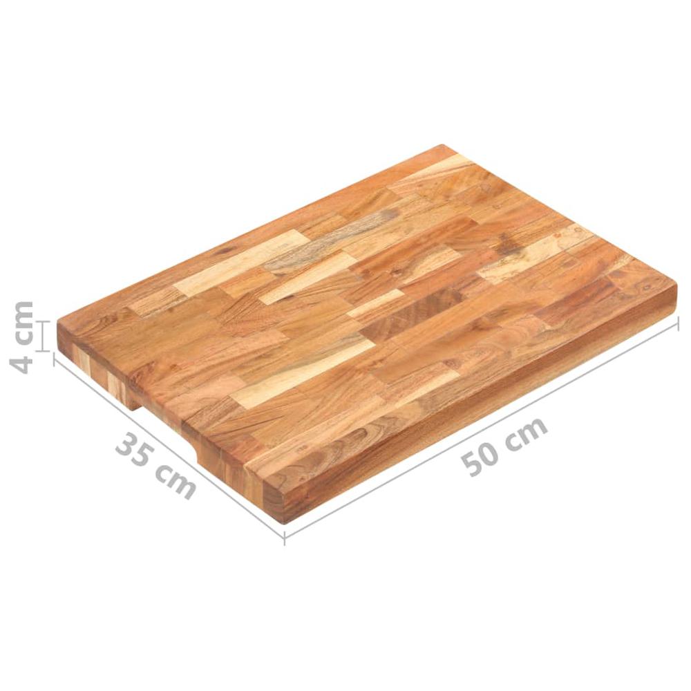 Chopping Board 19.7"x13.8"x1.6" Solid Wood Acacia. Picture 6
