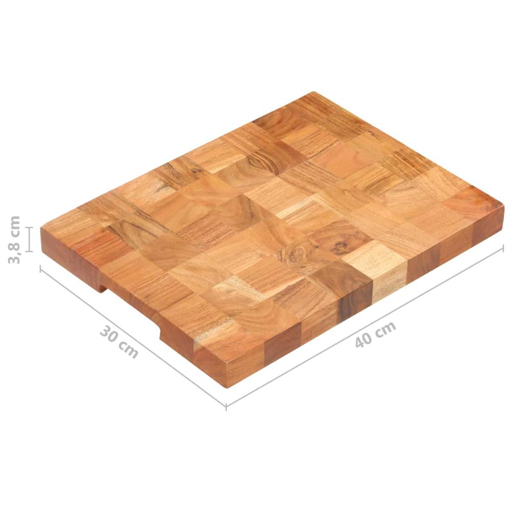 Chopping Board 15.7"x11.8"x1.5" Solid Wood Acacia. Picture 6