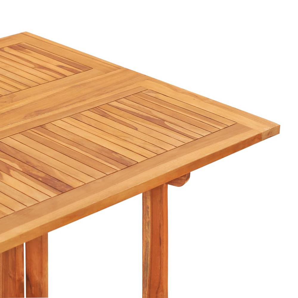 7 Piece Folding Patio Dining Set Solid Teak Wood. Picture 6