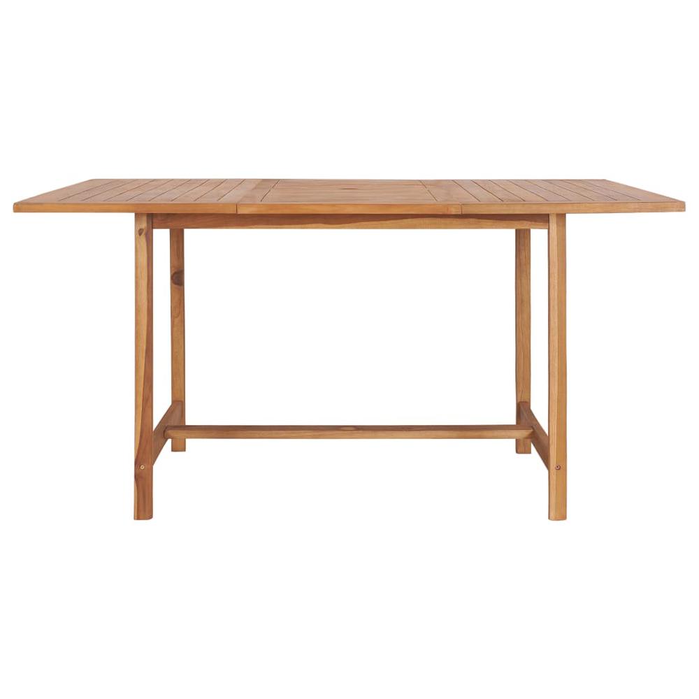 vidaXL Garden Table 59.1"x59.1"x29.9" Solid Teak Wood, 49008. Picture 3