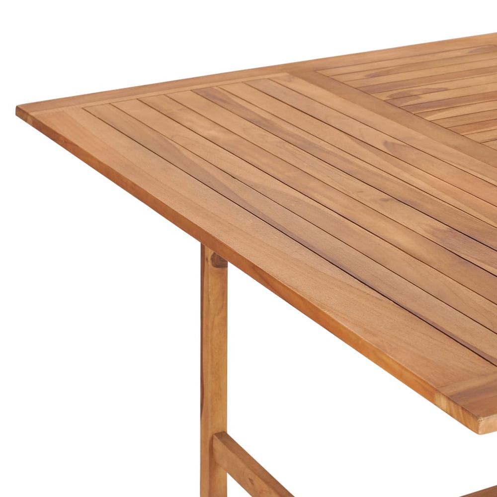 vidaXL Garden Table 59.1"x59.1"x29.9" Solid Teak Wood, 49008. Picture 5