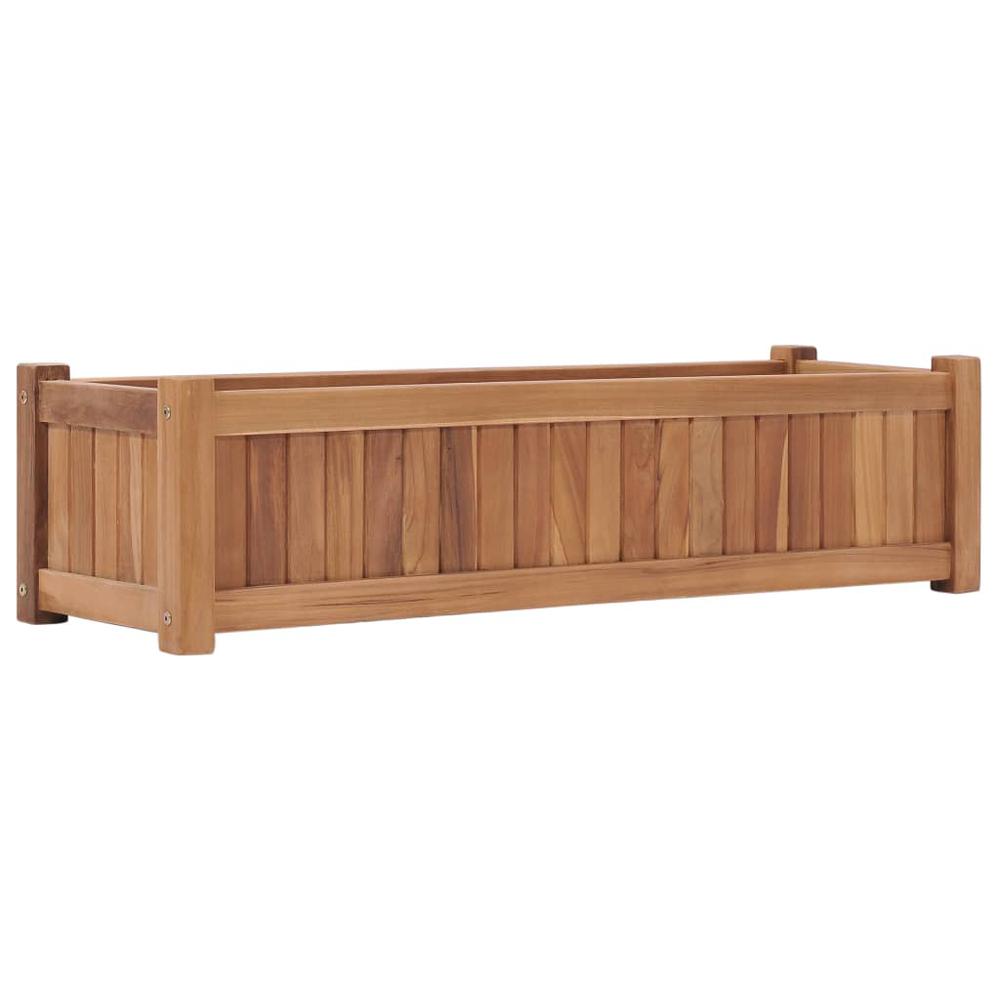 Raised Bed 39.4"x11.8"x9.8" Solid Wood Teak. Picture 1