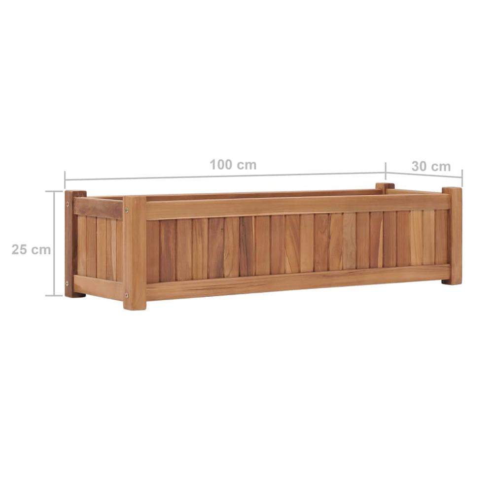 Raised Bed 39.4"x11.8"x9.8" Solid Wood Teak. Picture 6