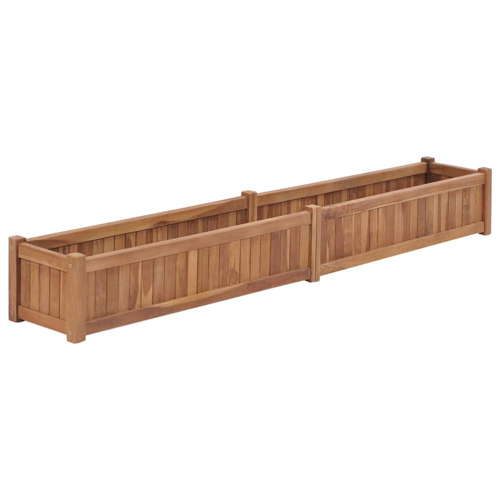 Raised Bed 78.7"x11.8"x9.8" Solid Wood Teak. Picture 2