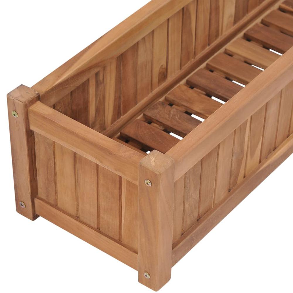 Raised Bed 78.7"x11.8"x9.8" Solid Wood Teak. Picture 4