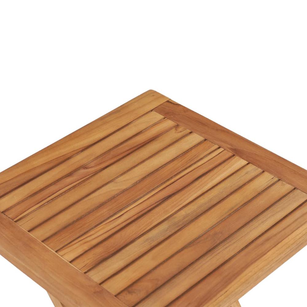 vidaXL Folding Garden Table 17.7"x17.7"x17.7" Solid Teak Wood, 48977. Picture 5
