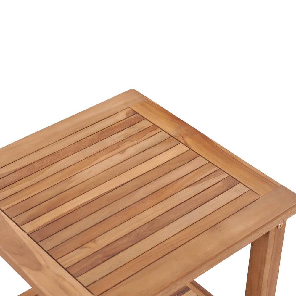 vidaXL Coffee Table 17.7"x17.7"x17.7" Solid Teak Wood, 48979. Picture 3