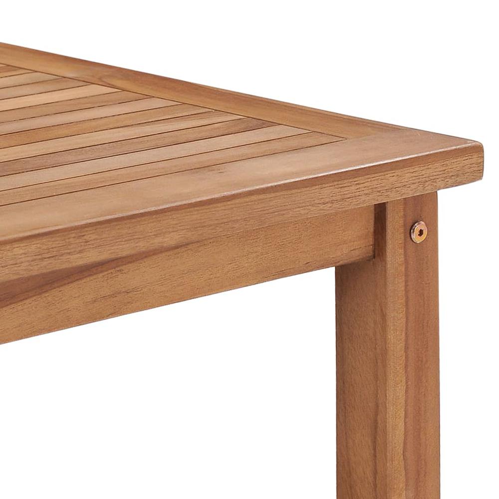vidaXL Coffee Table 17.7"x17.7"x17.7" Solid Teak Wood, 48979. Picture 4