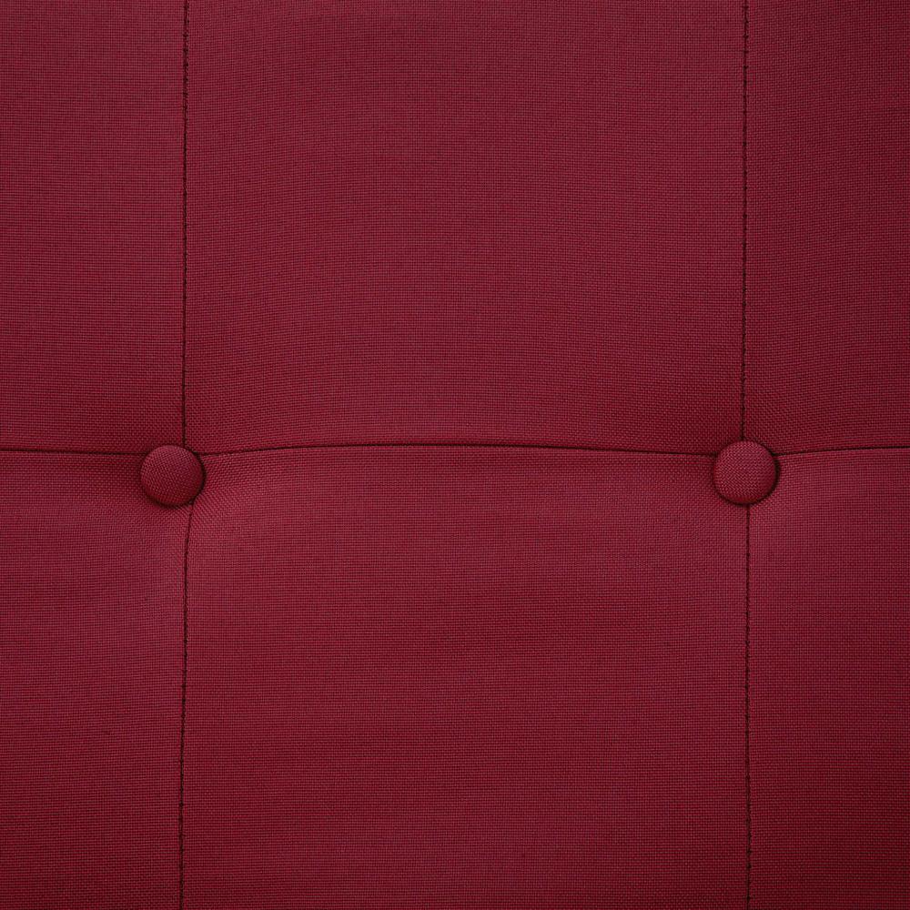 vidaXL Sofa Bed with Armrest Wine Red Fabric, 287929. Picture 4