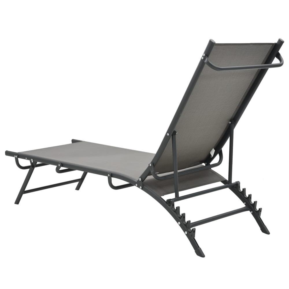 Sun Loungers 2 pcs Textilene and Steel. Picture 5