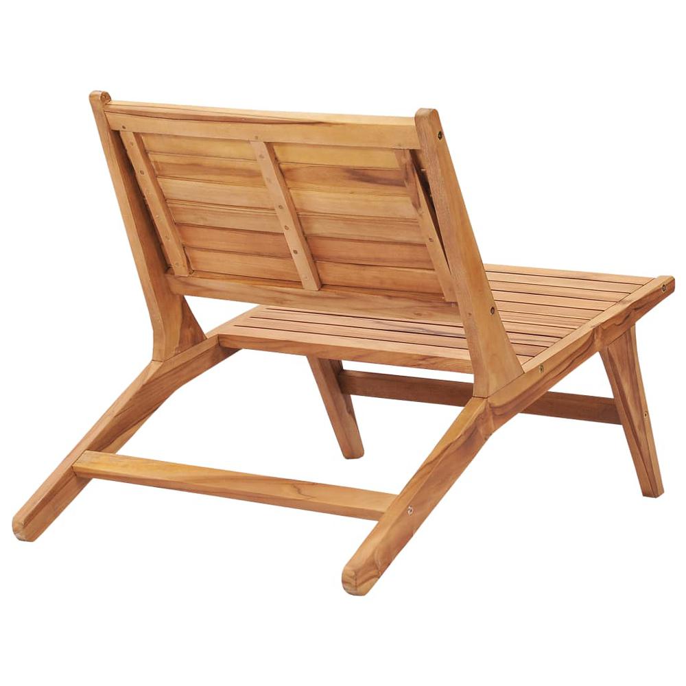 vidaXL Garden Chair with Footrest Solid Teak Wood, 49366. Picture 7