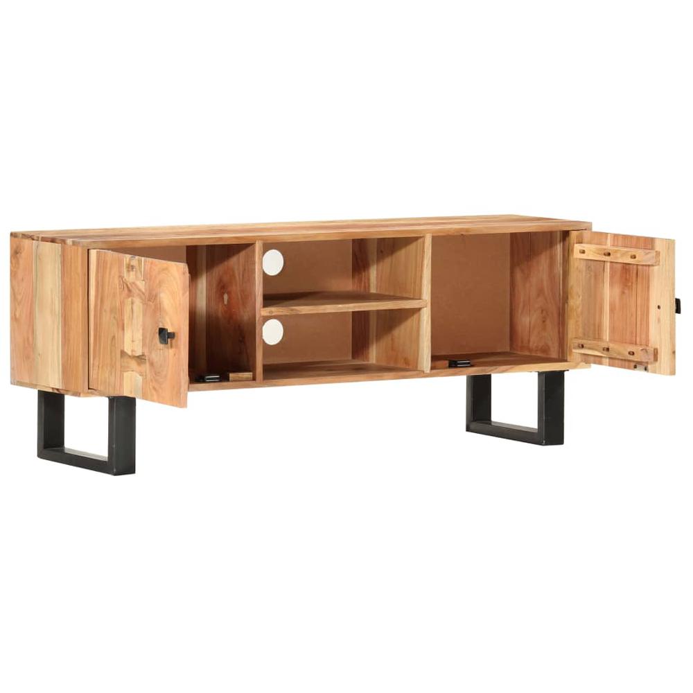 vidaXL TV Cabinet 46.5"x11.8"x17.7" Solid Acacia Wood, 287341. Picture 3
