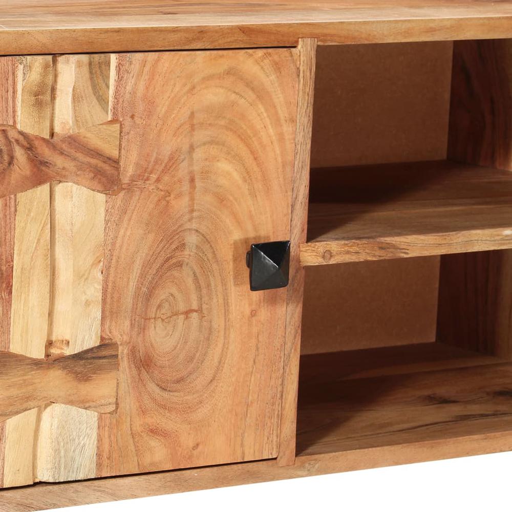 vidaXL TV Cabinet 46.5"x11.8"x17.7" Solid Acacia Wood, 287341. Picture 5