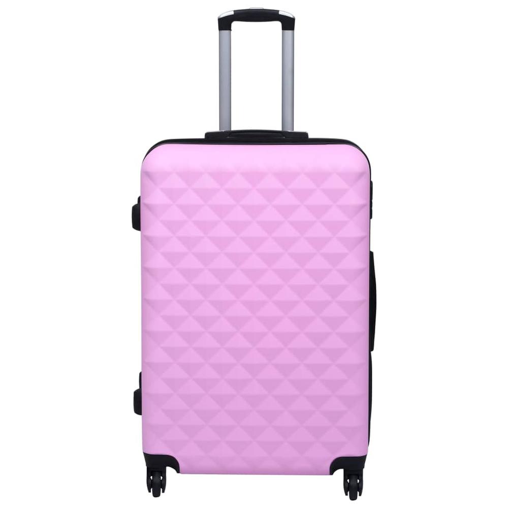 Hardcase Trolley Set 3 pcs Pink ABS. Picture 2