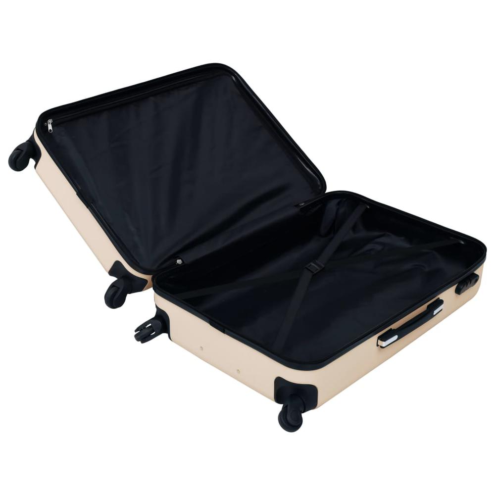 Hardcase Trolley Set 3 pcs Gold ABS. Picture 5