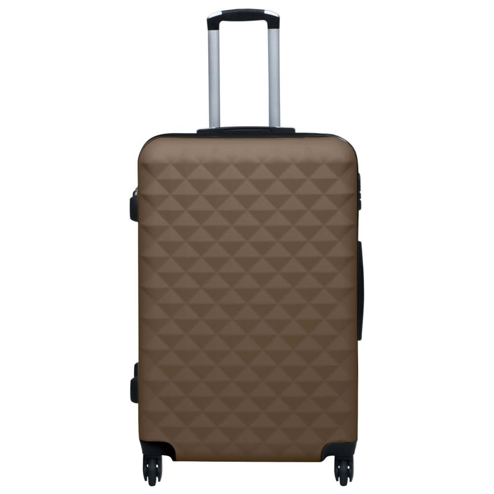 Hardcase Trolley Set 3 pcs Brown ABS. Picture 1