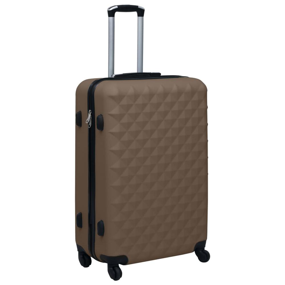 Hardcase Trolley Set 3 pcs Brown ABS. Picture 2