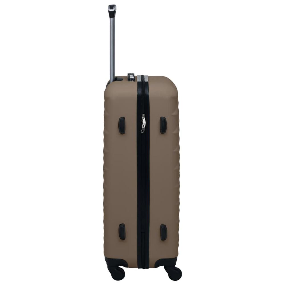 Hardcase Trolley Set 3 pcs Brown ABS. Picture 3
