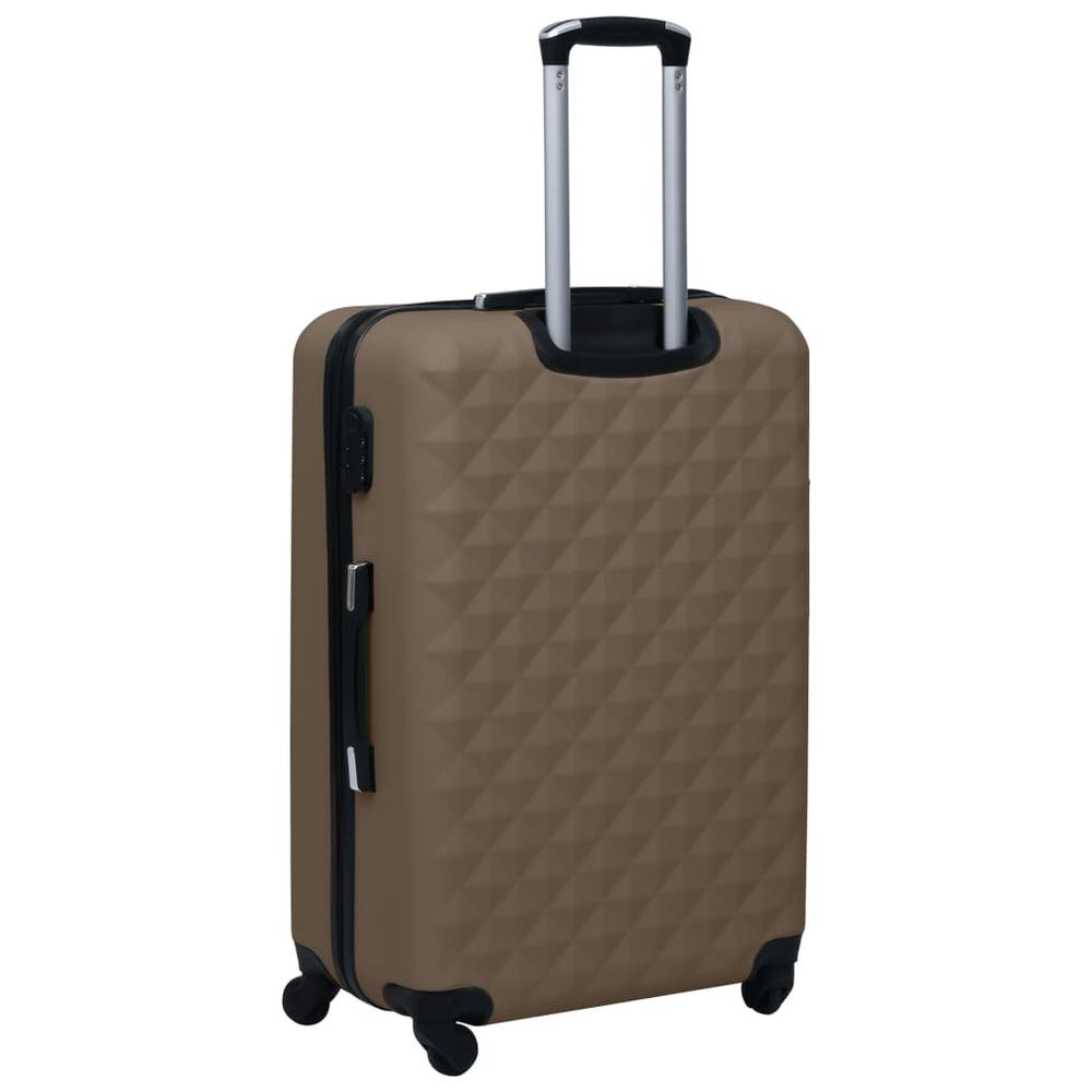 Hardcase Trolley Set 3 pcs Brown ABS. Picture 4